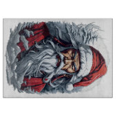 Samurai Santa Warrior Kerstkunstcadeau Snijplank (Voorkant)