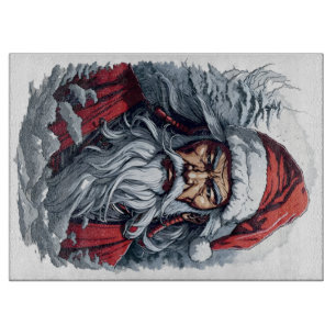 Samurai Santa Warrior Kerstkunstcadeau Snijplank