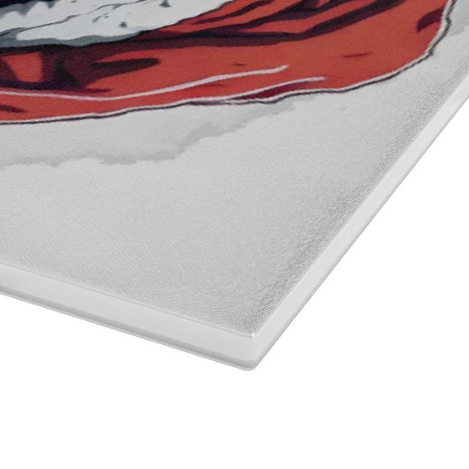 Samurai Santa Warrior Kerstkunstcadeau Snijplank (Hoek)