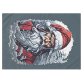 Samurai Santa Warrior Kerstkunstcadeau Tafelkleed (Voorkant (Horizontaal))