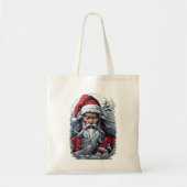 Samurai Santa Warrior Kerstkunstcadeau Tote Bag (Voorkant)