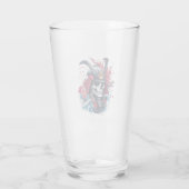 Samurai Schedel Krijger Glas (Achterkant)