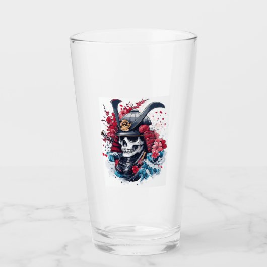 Samurai Schedel Krijger Glas (Voorkant)