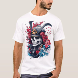 Samurai Schedel Krijger T-shirt
