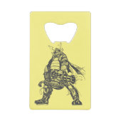Samurai Schutter Creditkaart Flessenopener (Voorkant)