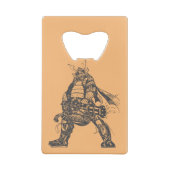 Samurai Schutter Creditkaart Flessenopener (Achterkant)