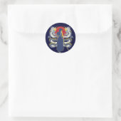 Samurai Seven Ronde Sticker (Tas)