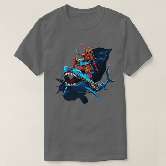 Samurai Shark Funny pun T-shirt (Design voorkant)