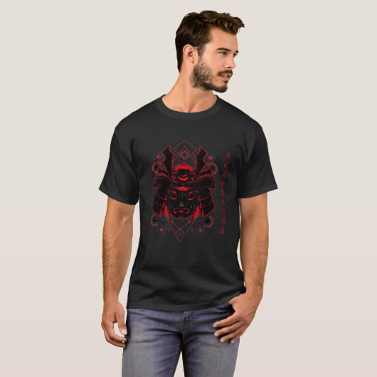Samurai shinigami-krijger t-shirt (Voorkant volledig)