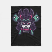 Samurai Shogun Sticker Fleece Deken (Voorkant)