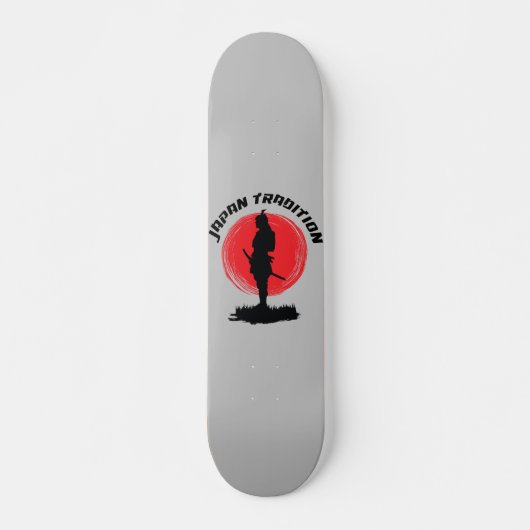 Samurai Shogun Warrior Japan Tradition Persoonlijk Skateboard (Voorkant)