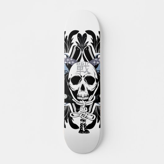 Samurai Skull Origineel ontwerpskateboard Dek Persoonlijk Skateboard (Voorkant)
