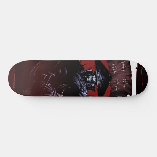 Samurai Skull Persoonlijk Skateboard (Horizontaal)