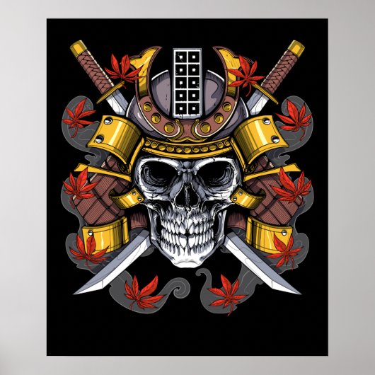 Samurai Skull Poster (Voorkant)
