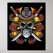 Samurai Skull Poster (Voorkant)