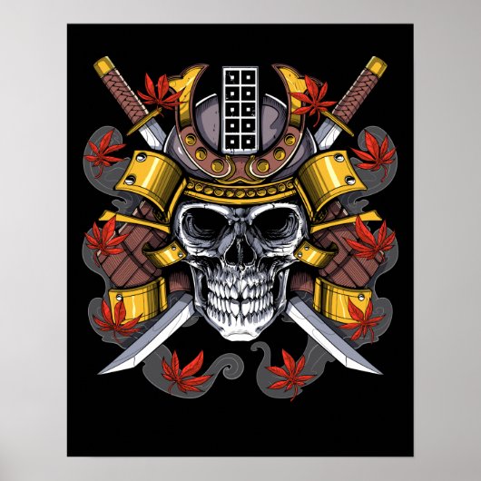 Samurai Skull Poster (Voorkant)