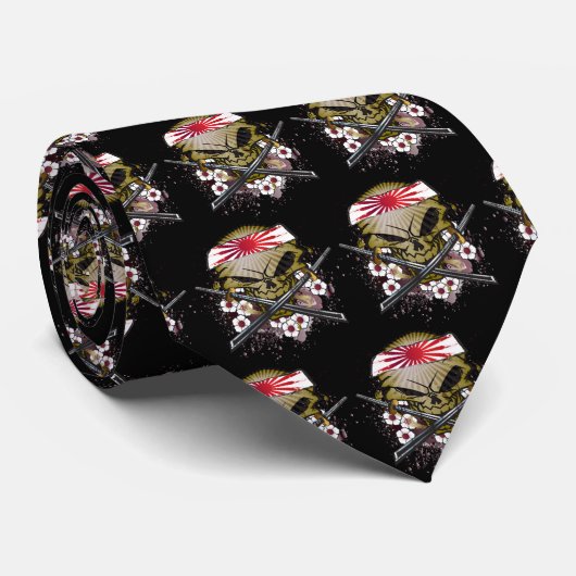 Samurai Skull Stropdas (Opgerold)