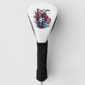 Samurai Skull Warrior Golfheadcover (Voorkant)