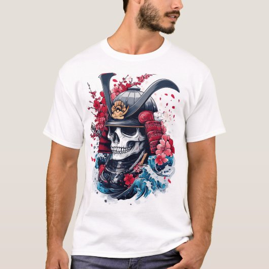 Samurai Skull Warrior T-shirt (Voorkant)