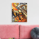 Samurai & Slang Aziatische kunst Canvas Afdruk (Insitu (Woonkamer))