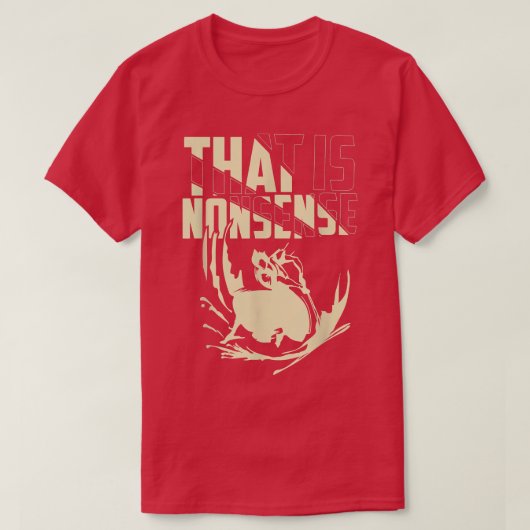 Samurai Slash Dat is nonsense Afbeelding T-shirt (Design voorkant)