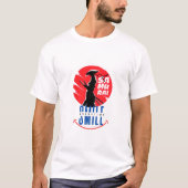 Samurai Smile Uniek Warrior Design T-shirt (Voorkant)