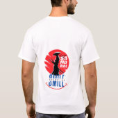 Samurai Smile Uniek Warrior Design T-shirt (Achterkant)