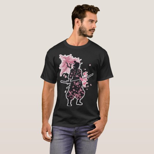 Samurai Smoke Blossoms T-shirt (Voorkant volledig)