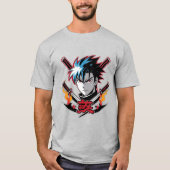 Samurai Soul | Anime Warrior T-Shirt for Men (Voorkant)