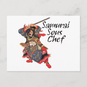 Samurai Sous Chef Briefkaart