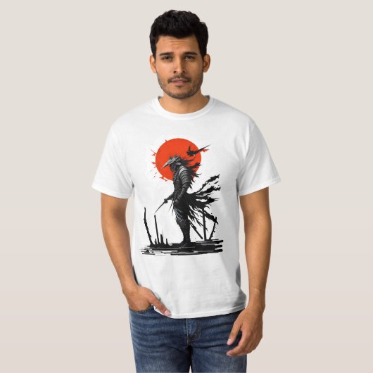 Samurai Spirit: Bloed Moon Warrior T-shirt (Voorkant volledig)