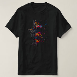 Samurai Spirit Cosmic Galaxy | ALLEEN ZWART T-shirt