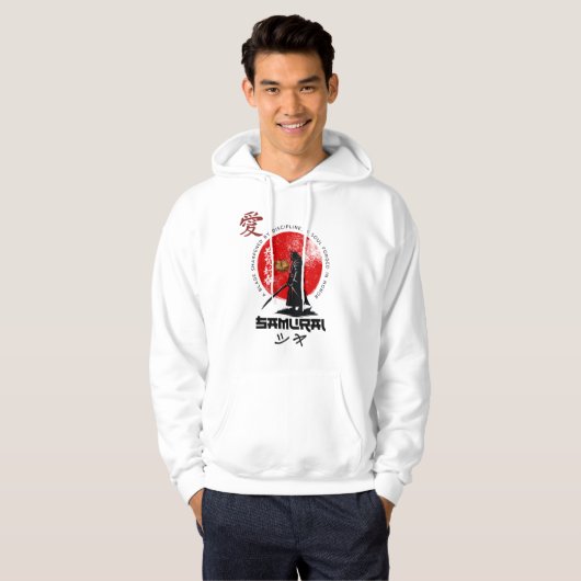 Samurai Spirit - Epische Japanse krijger Anime Gra Hoodie (Voorkant volledig)