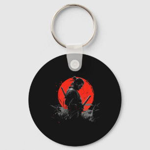 Samurai Spirit Graphic Modern Warrior's Sleutelhanger