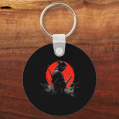 Samurai Spirit Graphic Modern Warrior's Sleutelhanger (Voorkant)