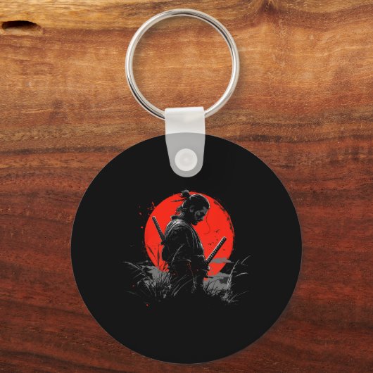 Samurai Spirit Graphic Modern Warrior's Sleutelhanger (Voorkant)