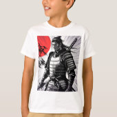 Samurai Spirit Rising Sun Art T-shirt (Voorkant)