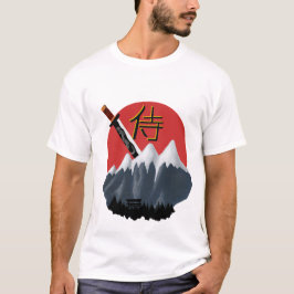 Samurai Spirit T-shirt - Japan Retro Sun & Katana
