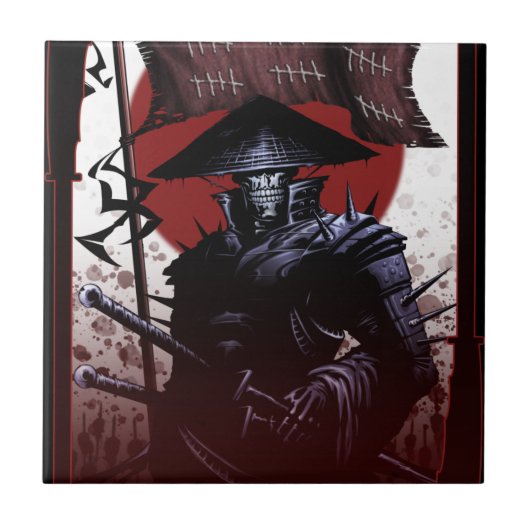 Samurai_spook Tegeltje (Voorkant)