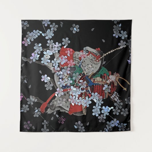 Samurai Square (57 x 57 inch) Wandkleed (Voorkant (horizontaal))