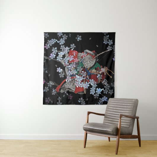 Samurai Square (57 x 57 inch) Wandkleed (In Situ (horizontaal))