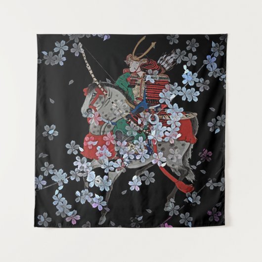Samurai Square (57 x 57 inch) Wandkleed (Voorkant)