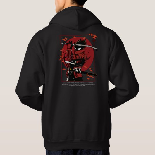 Samurai Stickman Hoodie (Achterkant)