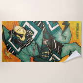 Samurai strandhanddoek strandlaken (Voorkant)