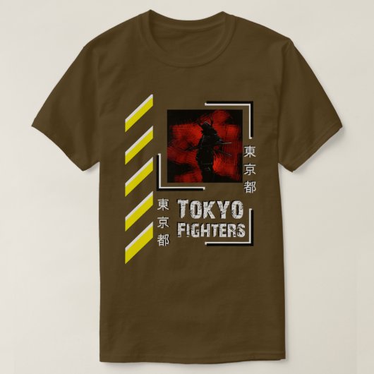Samurai-strijder Japan Tokio-stijlkleding (2) T-shirt (Design voorkant)