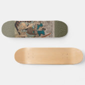 Samurai strijdt tegen een cycloon skateboard (Horizontaal)