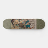 Samurai strijdt tegen een cycloon skateboard (Horizontaal)