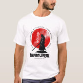 Samurai Sunrise - Bold Warrior Art met Japanse C T-shirt (Voorkant)