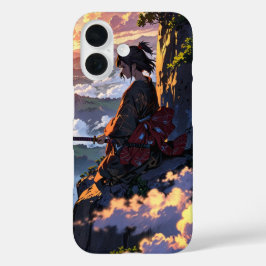 Samurai Sunset iPhone 16 Hoesje