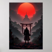 Samurai Sunset Poster (Voorkant)